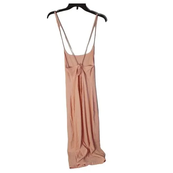 Solid Crisscross Cami Lounge Dress - Picture 6 of 10